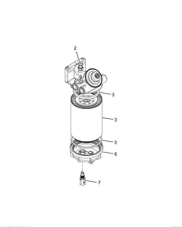 4054487C91 | Genuine International® Fuel Filter Assembly With Heat / 12V