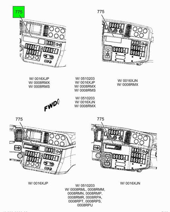 4027788C1 | Genuine International® Auxiliary Wide Band FM/AM Assembly Radio