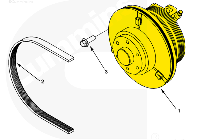 3680271 | Genuine Cummins Onan® Engine Cooling Fan Hub