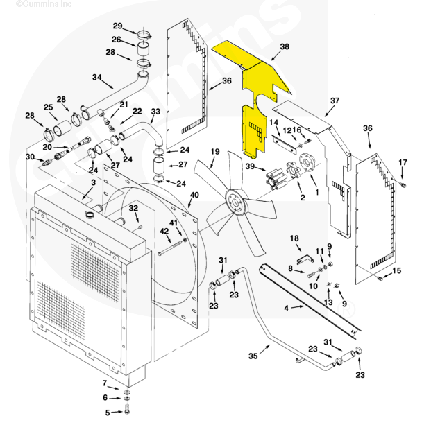 3035755 | Genuine Cummins Onan® Fan Guard