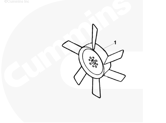 3914266 | Genuine Cummins Onan® Engine Fan