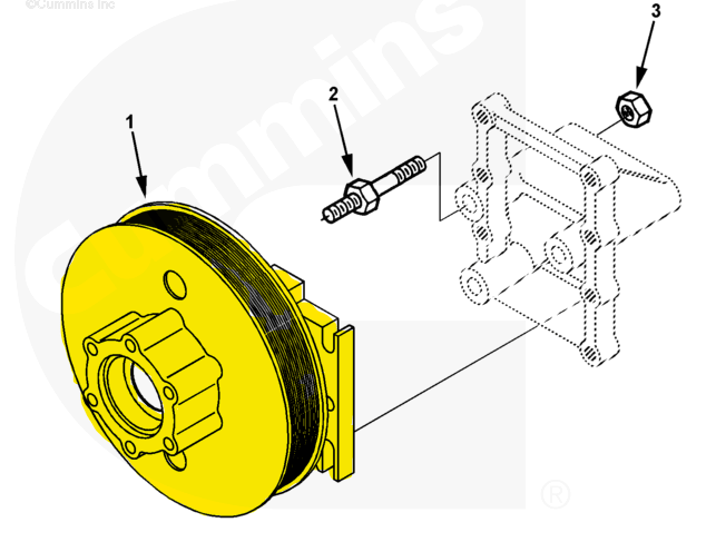 4022709 | Genuine Cummins Onan® Engine Cooling Fan Hub