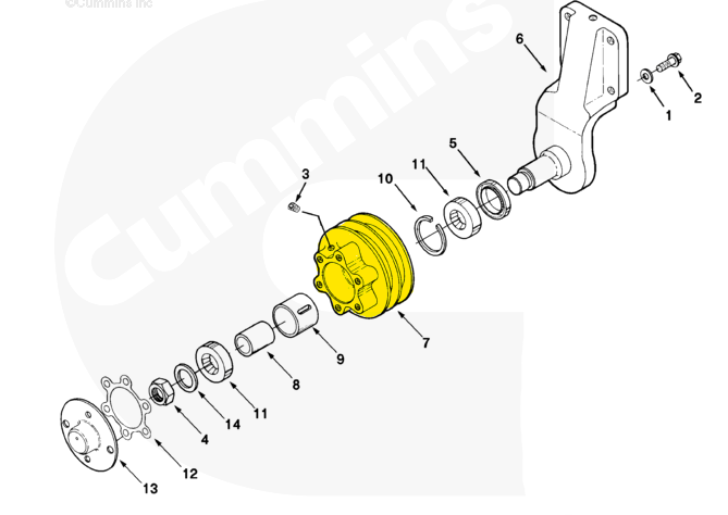 211659 | Genuine Cummins Onan® Fan Pulley