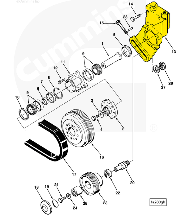 3041372 | Genuine Cummins Onan® Fan Support