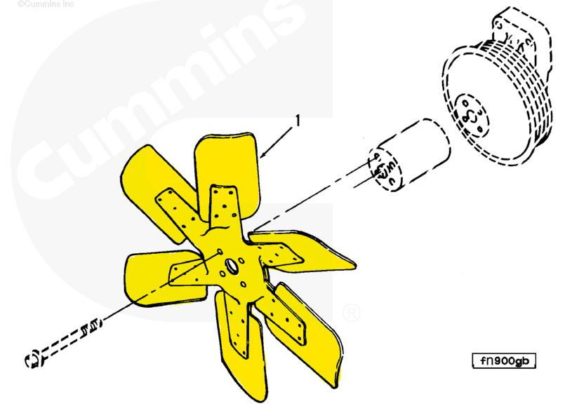 3904502 | Genuine Cummins Onan® Engine Fan