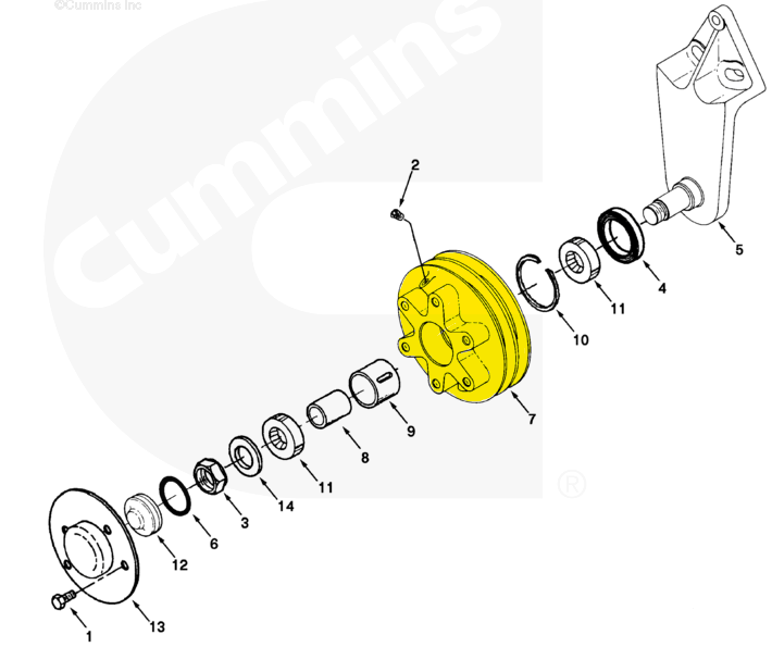 211868 | Genuine Cummins Onan® Fan Pulley