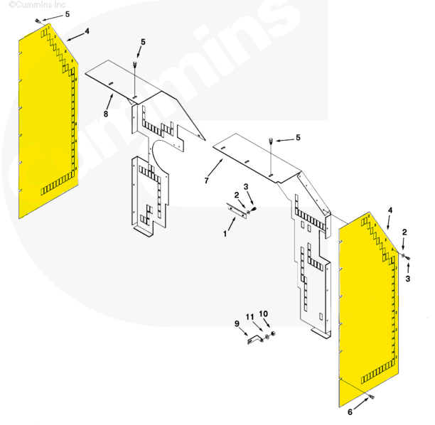 3033873 | Genuine Cummins Onan® Fan Guard Panel