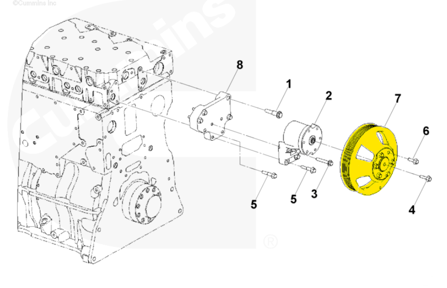 4316739 | Genuine Cummins Onan® Fan Pulley