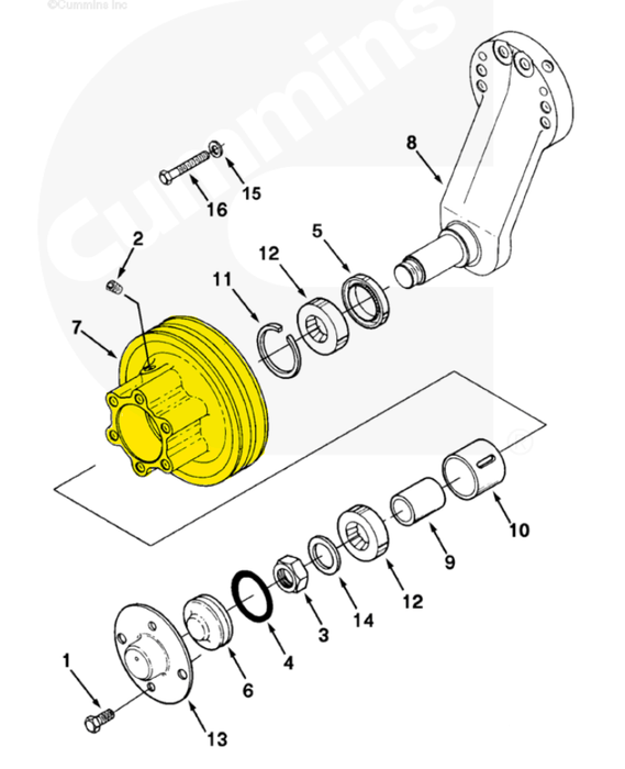 3007660 | Genuine Cummins Onan® Fan Pulley