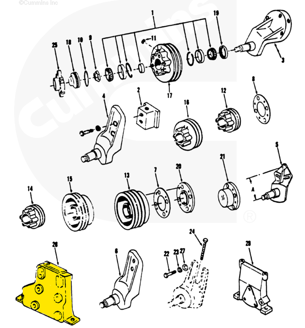 211006 | Genuine Cummins Onan® Fan Support