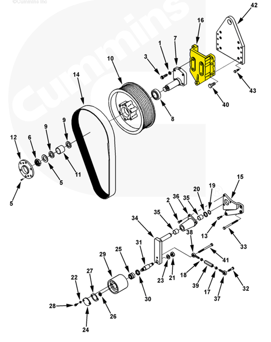 3093103 | Genuine Cummins Onan® Fan Support