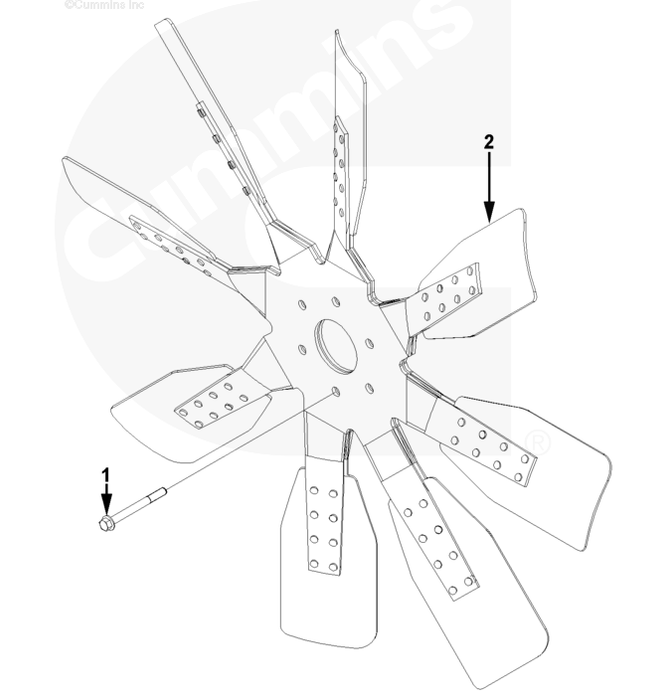 4974023 | Genuine Cummins Onan® Engine Fan