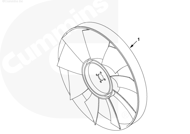 4989478 | Genuine Cummins Onan® Engine Fan