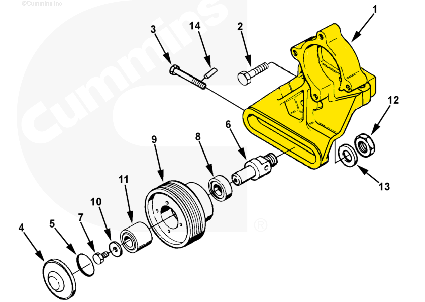 3040243 | Genuine Cummins Onan® Fan Support