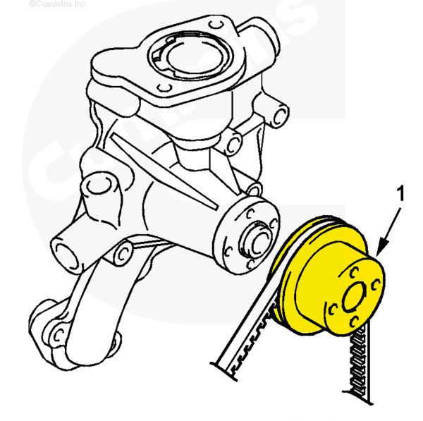 4900935 | Genuine Cummins Onan® Fan Pulley