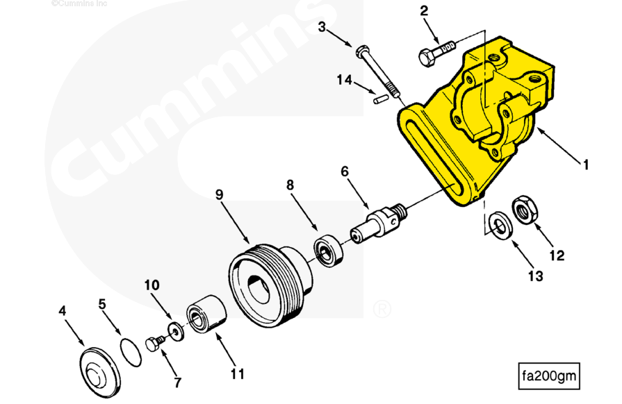 3820097 | Genuine Cummins Onan® Fan Support