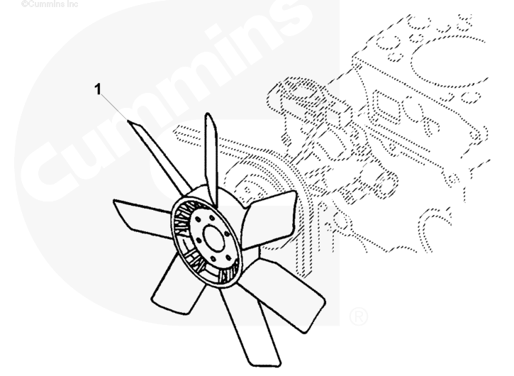 4900800 | Genuine Cummins Onan® Engine Fan