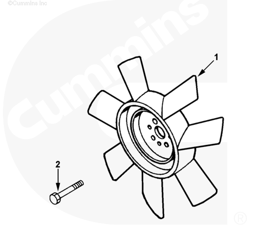 3283345 | Genuine Cummins Onan® Engine Fan