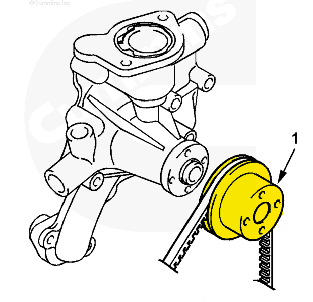 4900272 | Genuine Cummins Onan® Fan Pulley