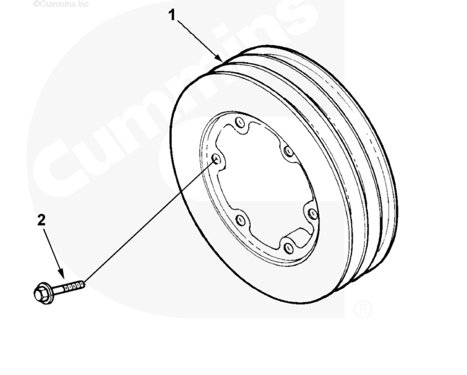 200455 | Genuine Cummins Onan® Fan Pulley