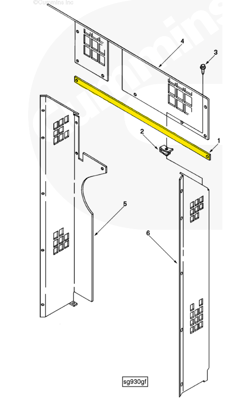 3917179 | Genuine Cummins Onan® Fan Guard Brace