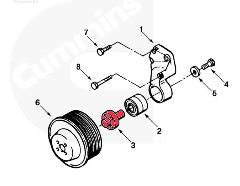 Part/Nr: 3904486 - Manufactured by Cummins® Fan Hub