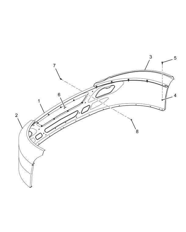 AMO451SSC | Genuine International® Bumper Assembly