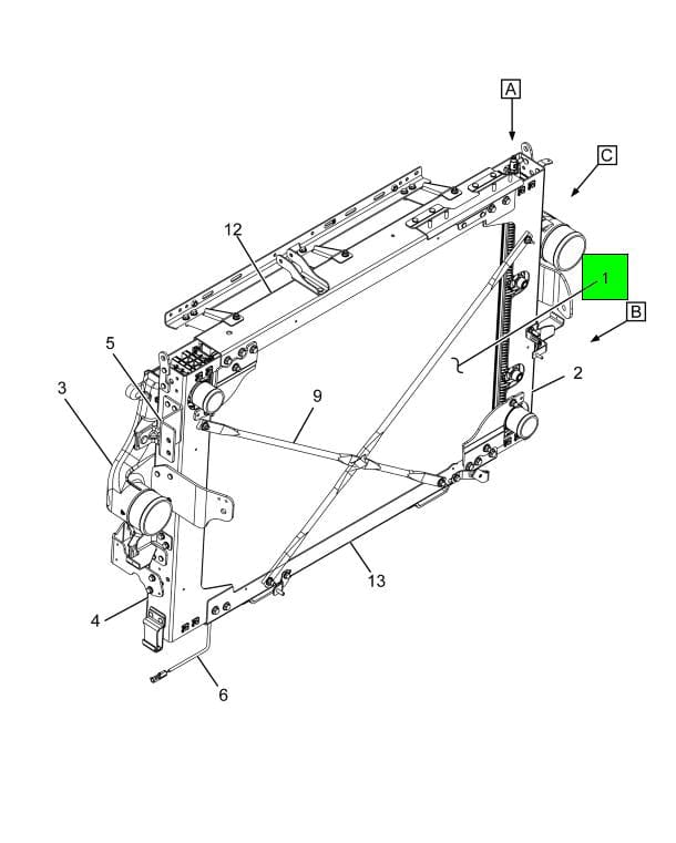 800-28023 | Genuine International® Radiator - Core And Tanks (Assembly)