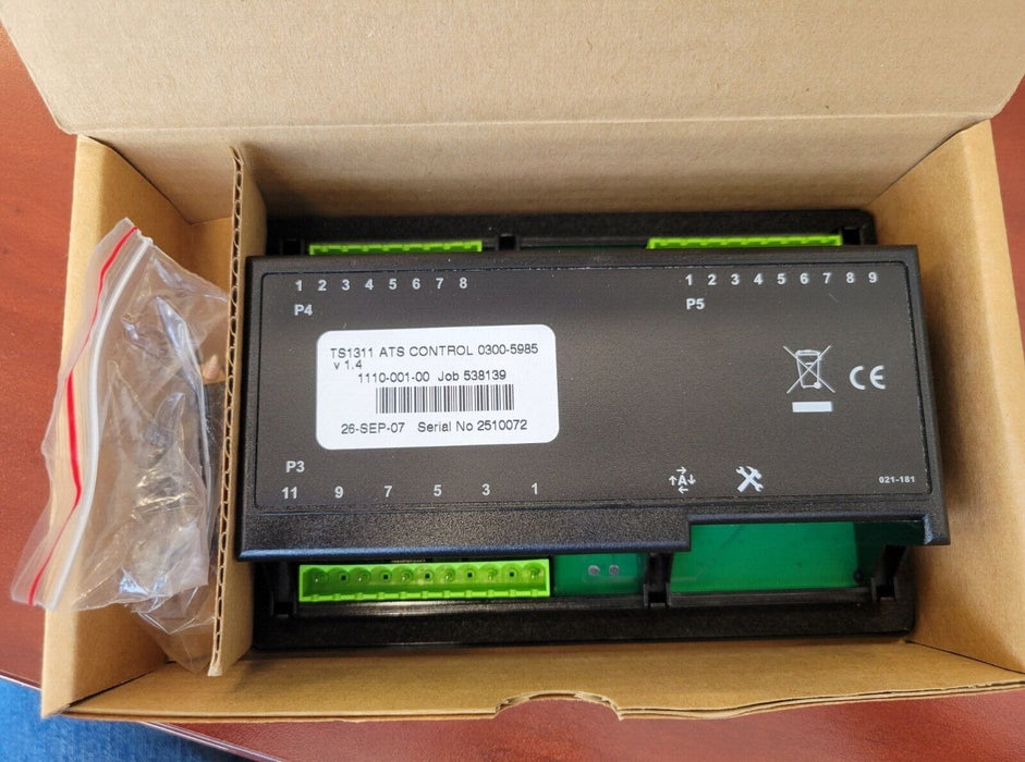 5986 Code P/N: 0300-5986 | Genuine Cummins® Control Transfer Switch Assembly
