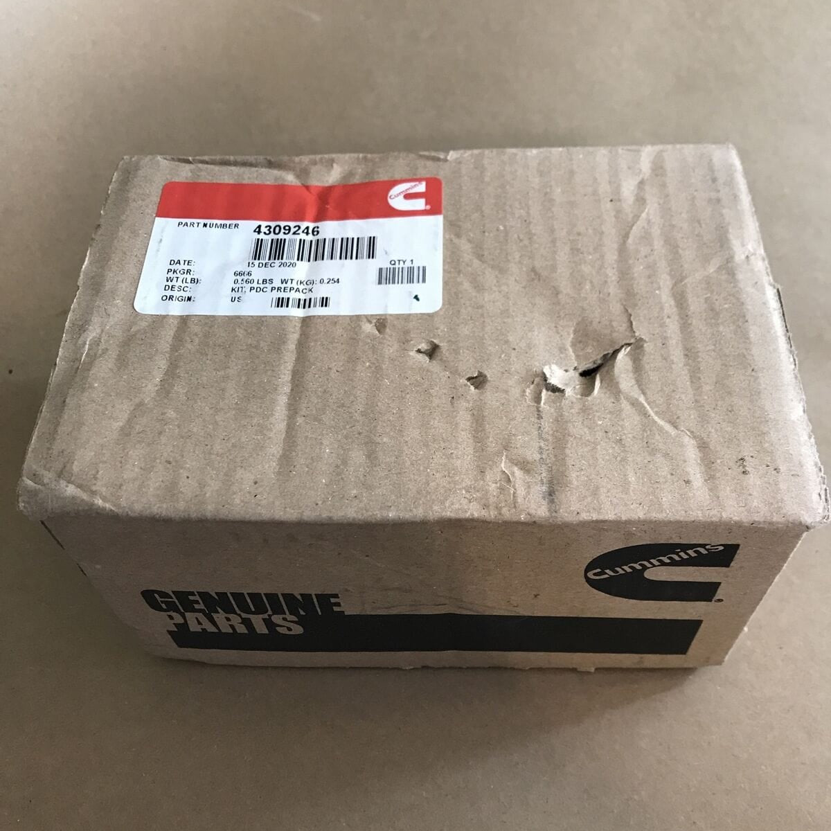 P N 4309246 Genuine Cummins Exhaust Recirculation Cooler Kit For 12 p-n-4309246-genuine-cummins-exhaust-recirculation-cooler-kit-for-12