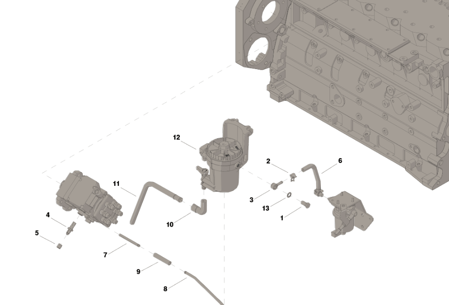 P/N: 4955350 | Genuine Cummins® Fuel Filter Assembly Kit