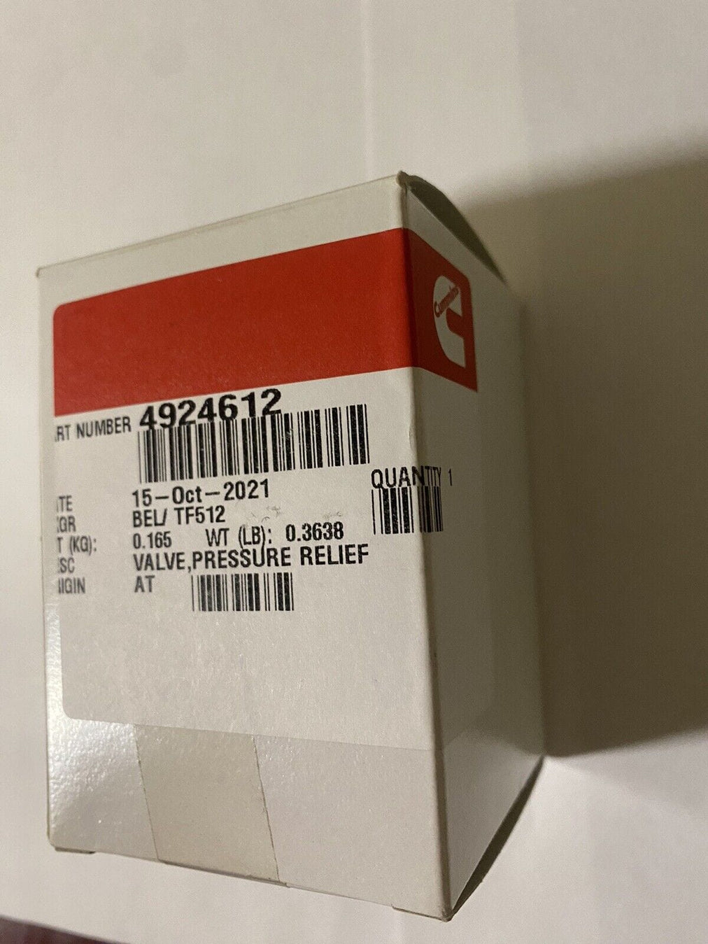 4924612 | Genuine Cummins® Pressure Relief Valve