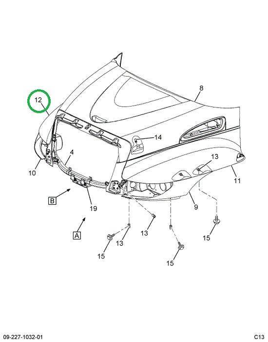 3545398C6 | Genuine International® Panel Hood Rh