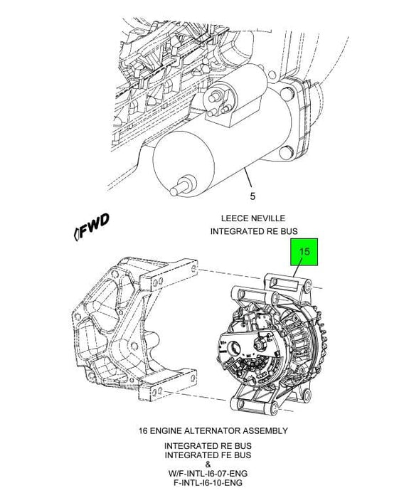 ZLN4948PA | Genuine International® Alternator