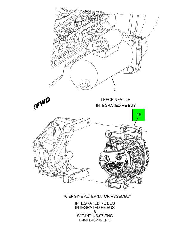 ZLN4939PGH | Genuine International® Alternator