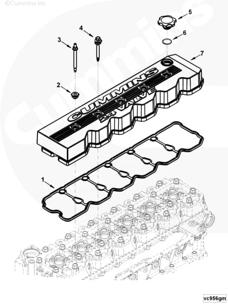 4945380 | Genuine Cummins® Cover, Valve