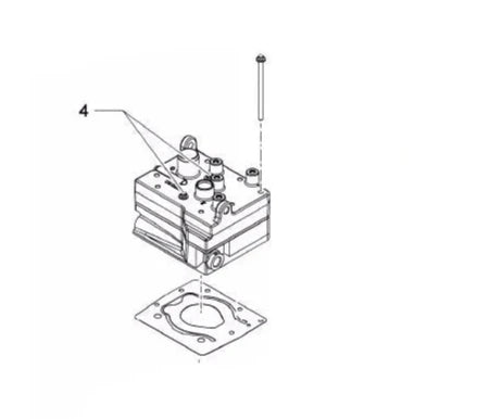 9122189202 | Genuine Wabco® Air Compressor Head (Single Cylinder) Kit