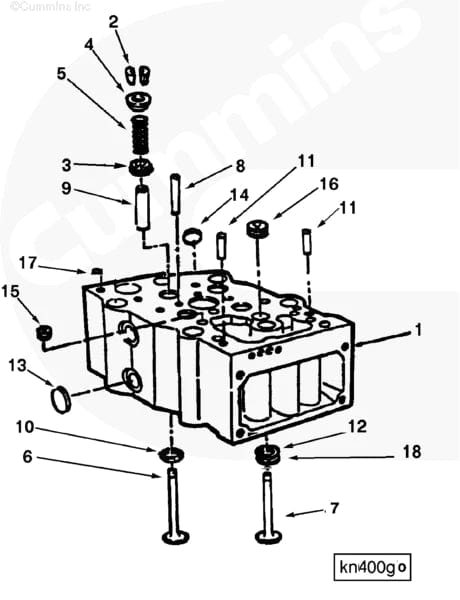 3640316 | Genuine Cummins® Cylinder Head