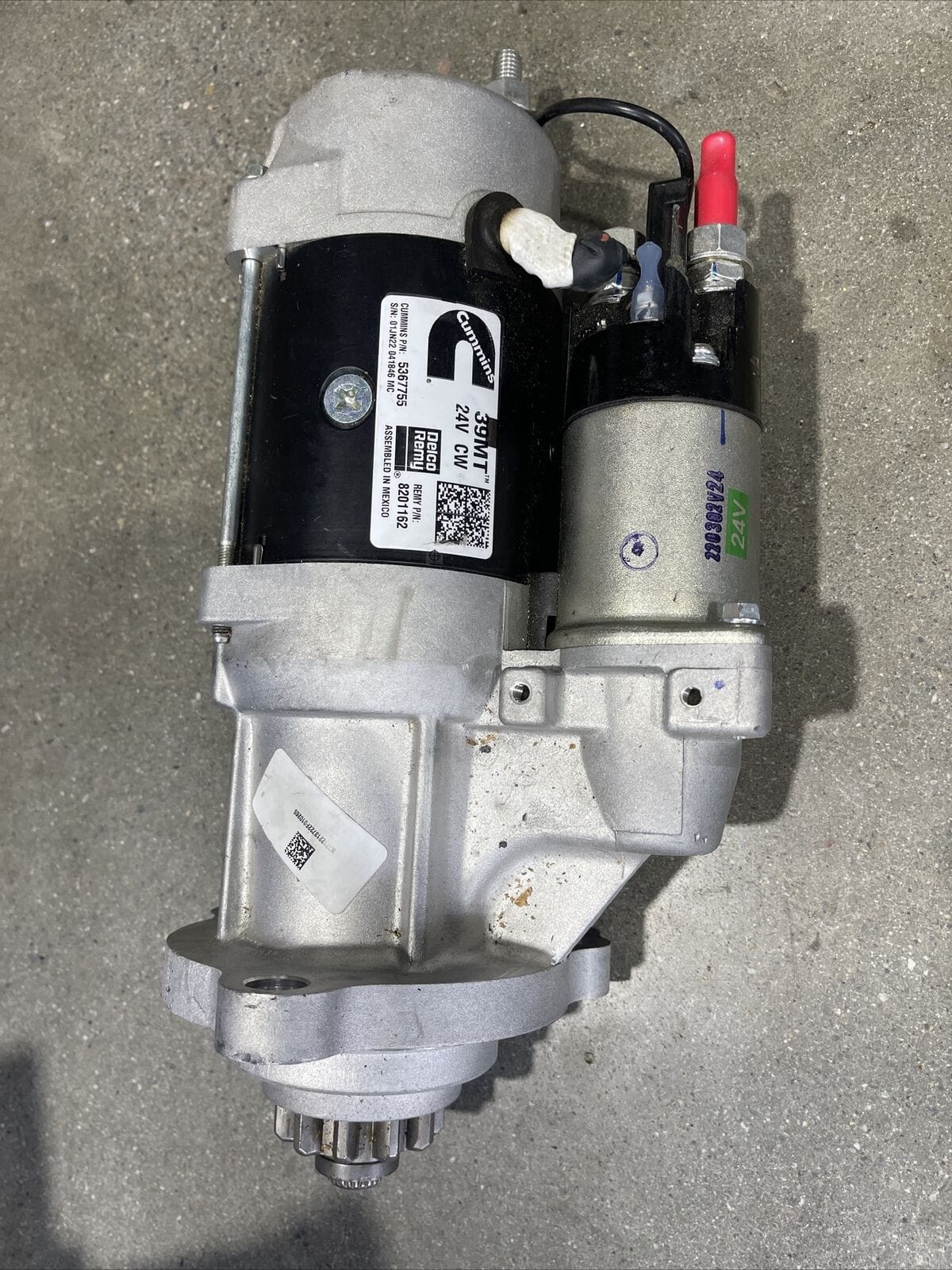 P/N: 3675294RX | Genuine Cummins® New Starting Motor 39MT 24V