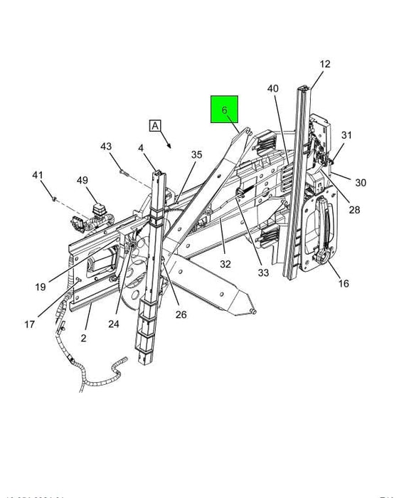 2505435C1 | Genuine International® Power Window Regulator Lh Assembly