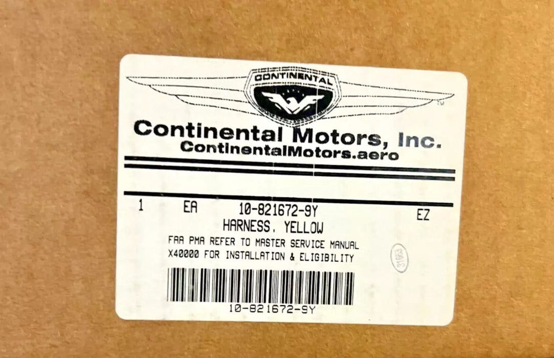 10-821672-9Y | Genuine Continental Motors Magneto Ignition Harness