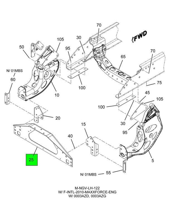 3987735C4 | Genuine International® Frame Crossmember