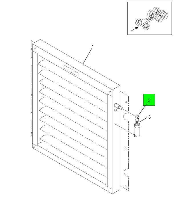 1017-06153-01 | Genuine International® Hydraulic Radiator Control Shutter