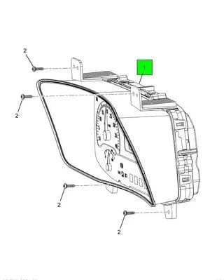 4093451C1 | Genuine International® Instrument Panel Cluster (Speedometer)