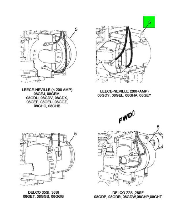 ZLN4948PA | Genuine International® Alternator