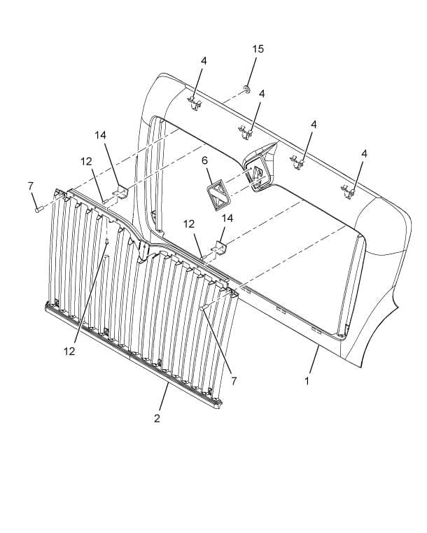 3563805C93 | Genuine International® Grille Assembly