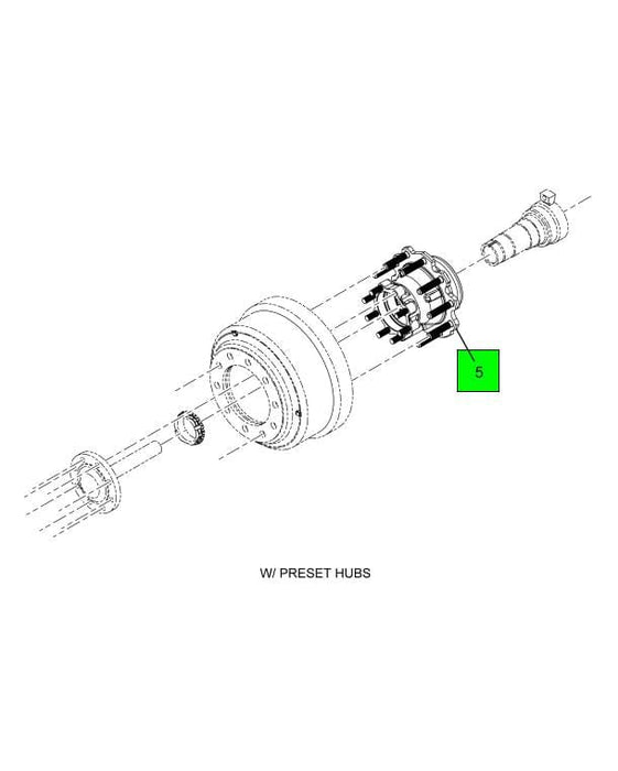 4222172C91  | Genuine International® Front Wheel Hub With Rotor (Abs)