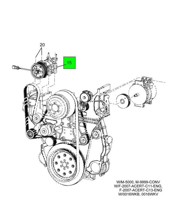 4051836C3 | Genuine International® Air Conditioner Compressor