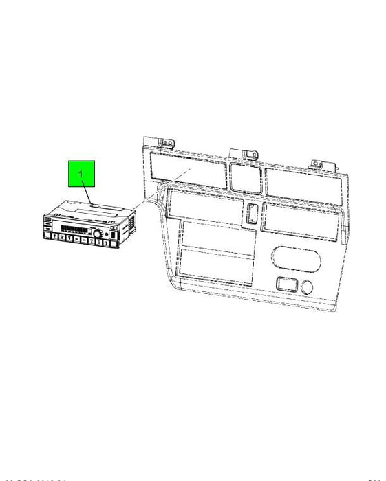 4027788C1 | Genuine International® Auxiliary Wide Band FM/AM Assembly Radio