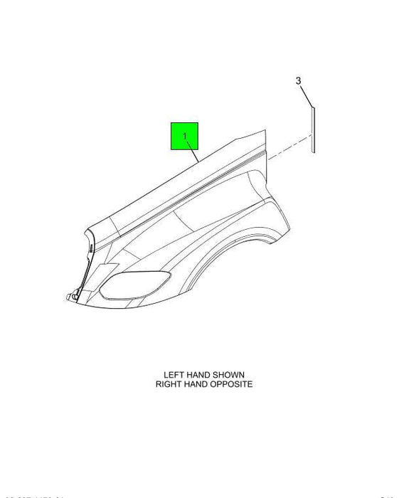 4046558C2 | Genuine International® Panel, Hood Right Side